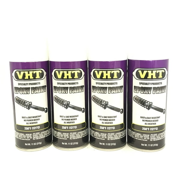VHT SP651-4 PACK GLOSS WHITE Epoxy Paint. Rust and Salt Resistant - 11 oz