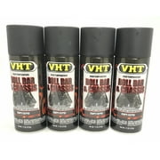 VHT SP671-4 PACK High Temperature SATIN BLACK Roll Bar and Chassis Paint - 11 oz