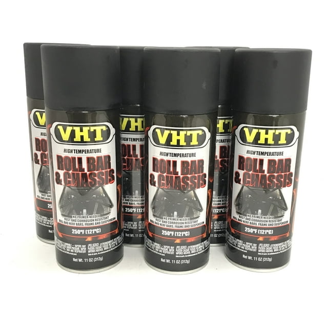 VHT SP6716 PACK High Temperature SATIN BLACK Roll Bar and Chassis