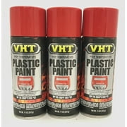 VHT SP821-3 PACK GLOSS RED High Temperature Plastic Paint - 11 oz Aerosol