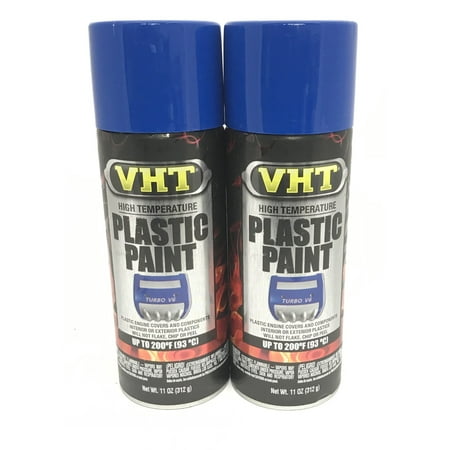VHT SP822-2 PACK High Temperature GLOSS BLUE Plastic Paint - 11 oz