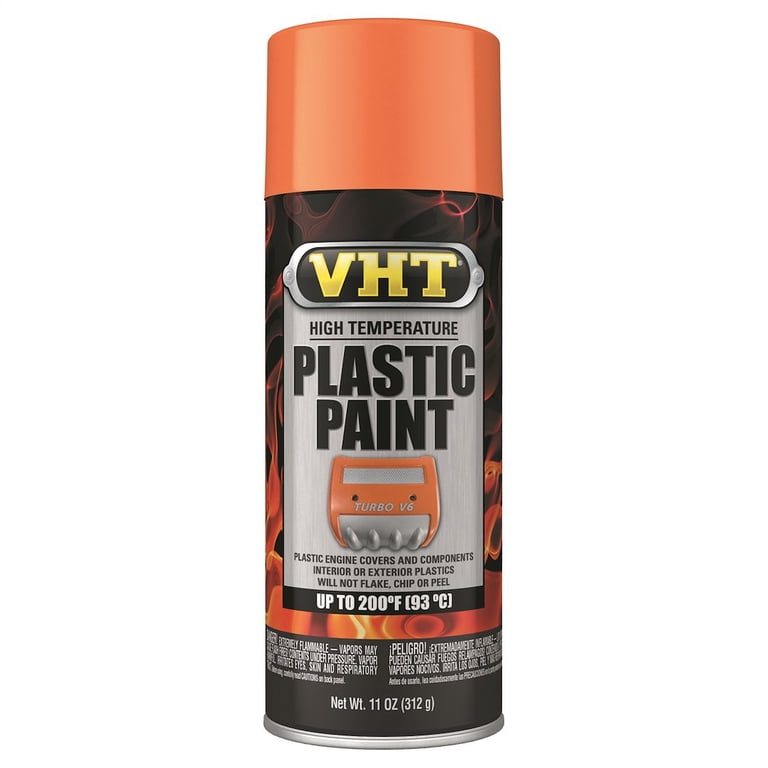 VHT High Temp Plastic Spray Paint - Gloss Orange, 11 oz. Can