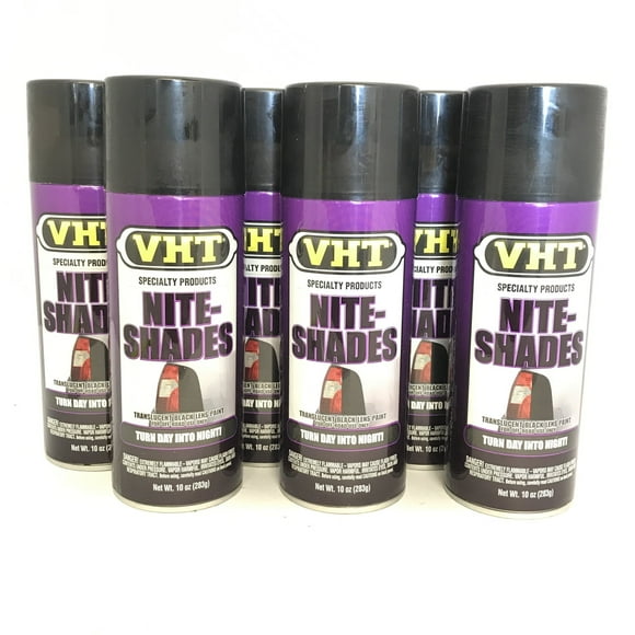 VHT SP999-6 PACK Nite-Shades Black Lens Tinting Paint Blackout Tint Tail Light Tinting
