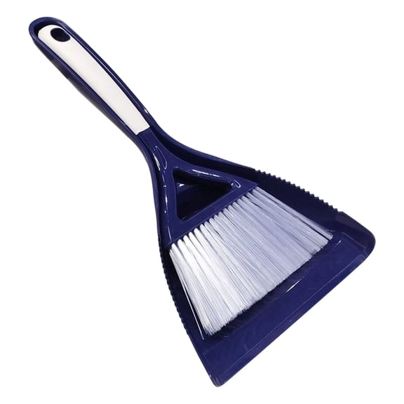 VHXWUGN 1 Pack Mini Dustpan and Brush Set, Small Broom and Dustpan Hand Whisk Brooms Cleaning Brush Table Crumbs Sweep for Desk Keyboard Kitchen Corner Car Sofa Craft(Blue)