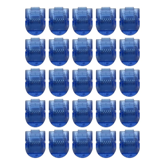 VHXWUGN 25Pcs Cubicle Clips for Walls, Push Pin Clips for Bulletin Board, Cubicle Accessories Fabric Partition Panel Wall Clip for Hanging Photos, Notes, Memos, Data Cables,Dark Blue