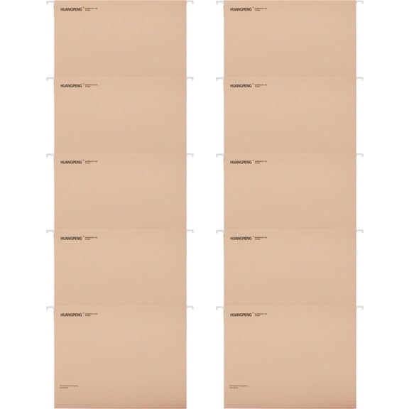 VHXWUGN Hanging File Folders, 10Pcs A4 Sized File Folders for Filing Cabinet, Documents Organizer Home S-chool Desktop File Storage(Khaki)