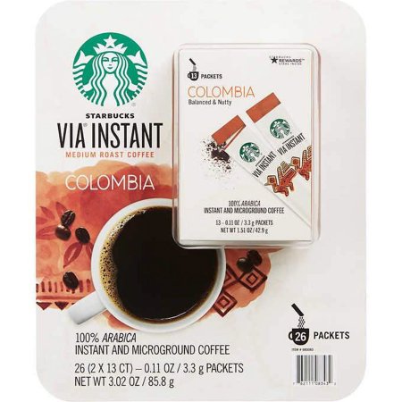 VIA Instant Coffee, Medium Roast, 0.11 oz, 26 ct
