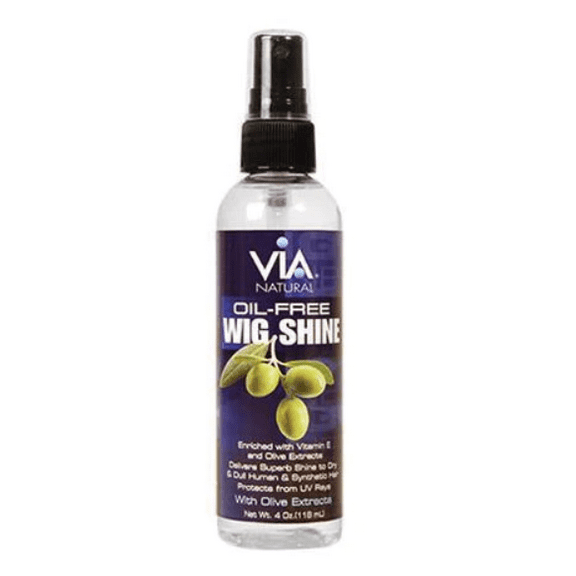 Via Natural Oil-Free Wig Shine 4 Oz Hair Styling