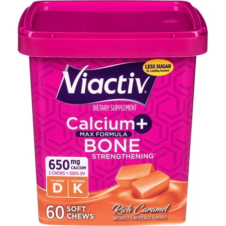 VIACTIV Calcium Soft Chews Caramel 60 Each (Pack of 4)