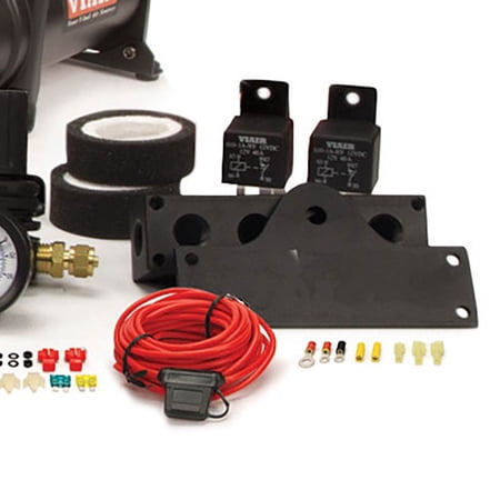 VIAIR 20014 Dual 380C 200 PSI OBA On Board Air Compressor System, Stealth Black