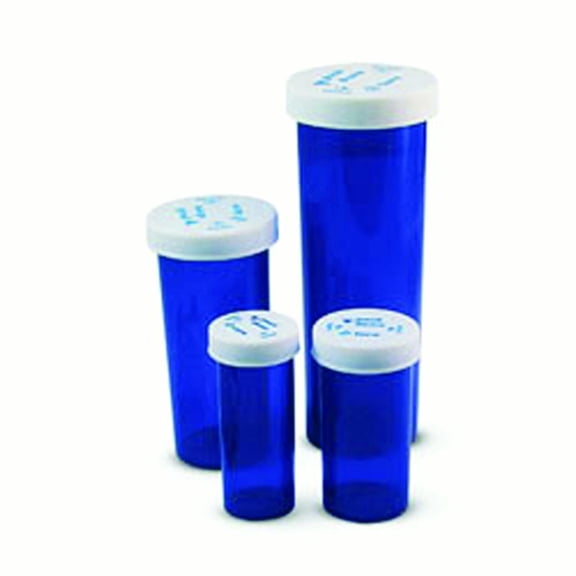 VIAL,20 DRAM,BLUE,SAFE/CAP,360/CS