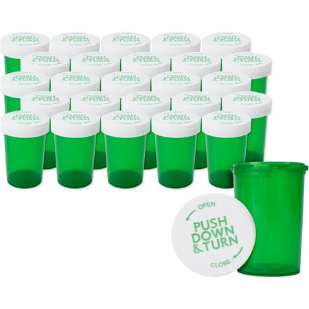 VIAL,20 DRAM,GREEN,SAFE/CAP, 400/CS