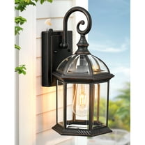 VIANIS 15.7" Large Outdoor Wall Lights, Oil Rubbed Bronze Dusk to Dawn Outdoor Lighting, 100% Aluminum Anti-Rust Outside Lights for House, Waterproof Porch Lights Outdoor for Doorway, Garage