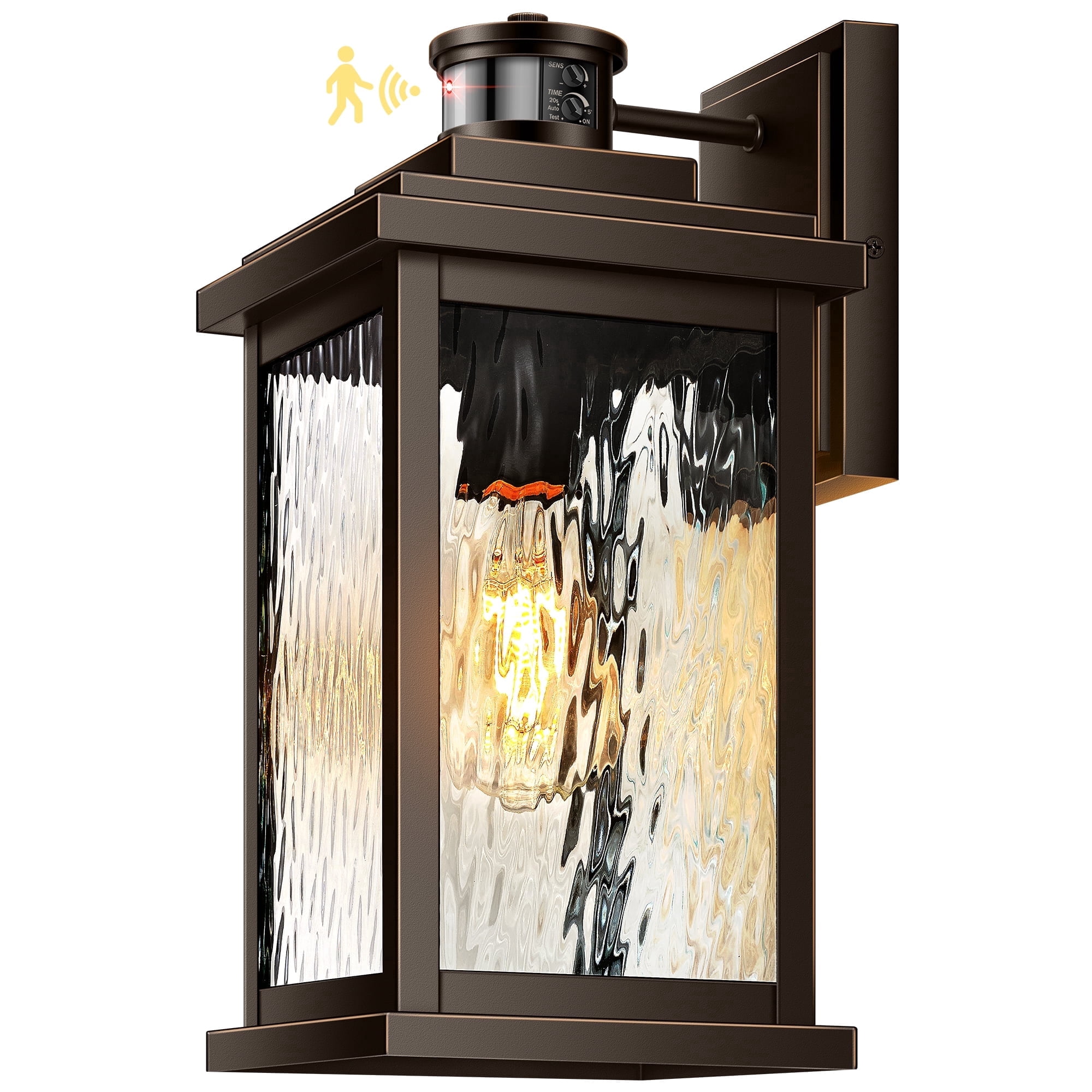 VIANIS Advanced Motion Sensor Light Outdoor, Large Bronze Exterior ...