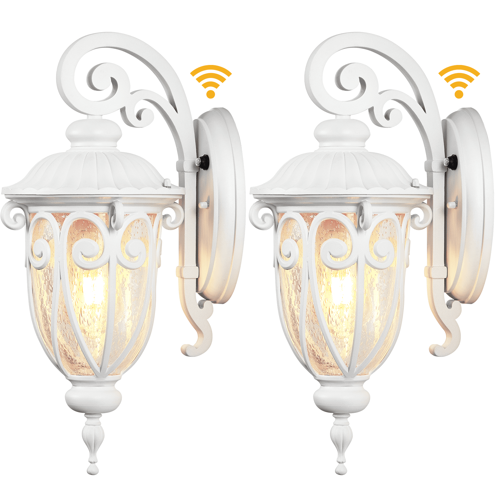VIANIS Dusk to Dawn Outdoor Lighting, White Porch Lights Outdoor ...