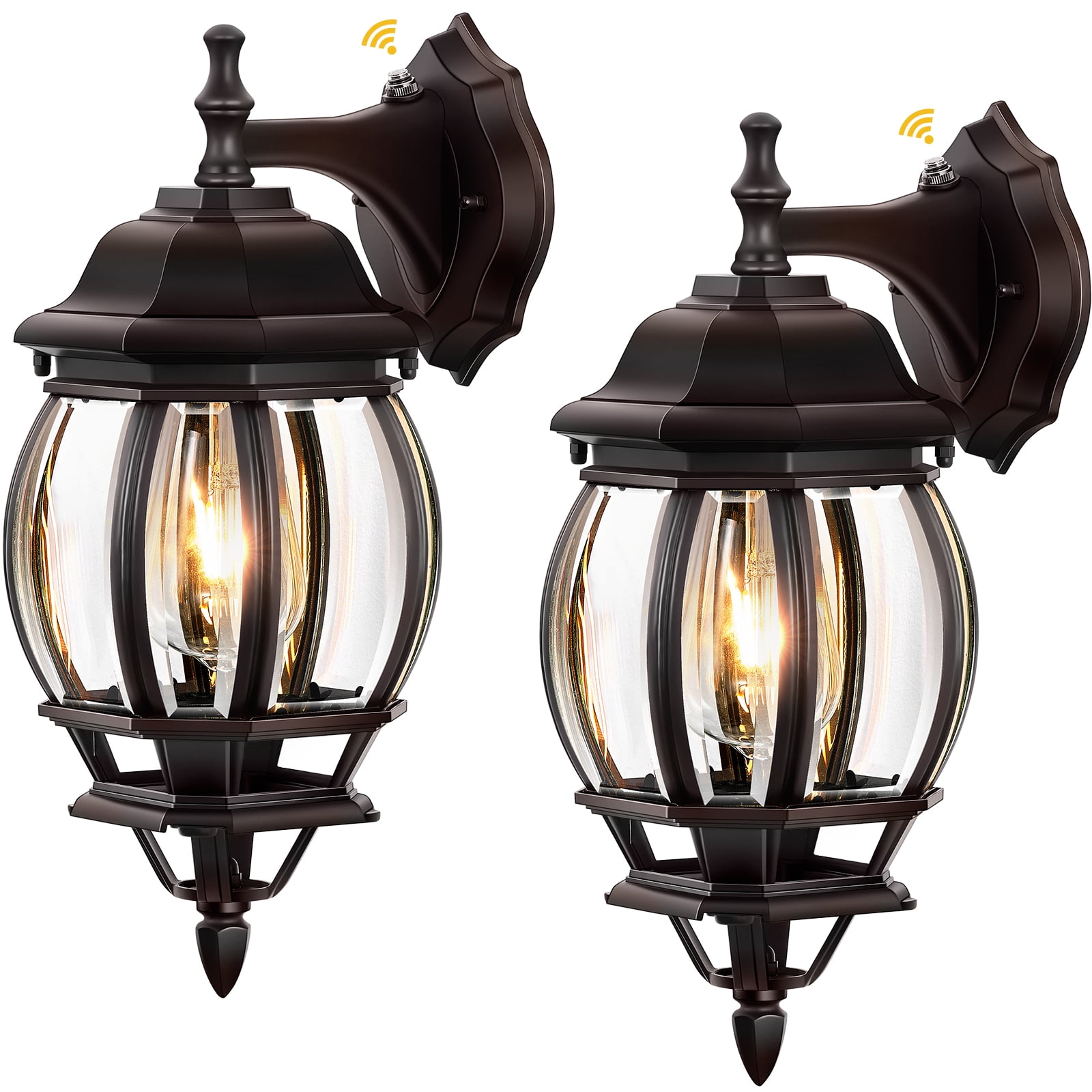 VIANIS Oil Rubbed Bronze Outdoor Wall Lights, Farmhouse Dusk to Dawn ...