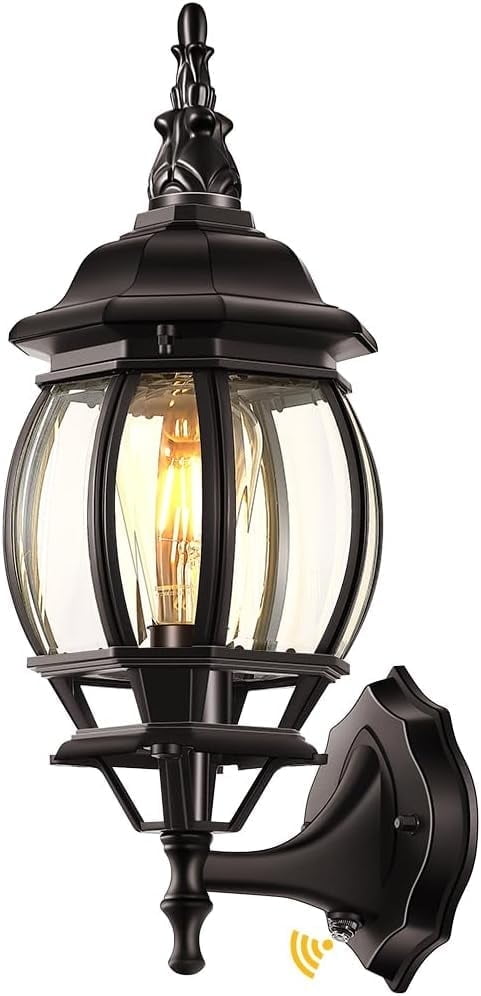 VIANIS Outdoor Wall Lantern, Dusk to Dawn Porch Lights, Outside Lighting Fixtures for House, Oil Rubbed Bronze Exterior Garage Light Fixtures Wall Mount, Anti Rust Outdoor Wall Sconce Lamp for Patio