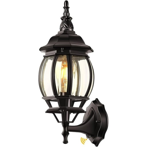 VIANIS Outdoor Wall Lantern, Dusk to Dawn Porch Lights, Outside Lighting Fixtures for House, Oil Rubbed Bronze Exterior Garage Light Fixtures Wall Mount, Anti Rust Outdoor Wall Sconce Lamp for Patio