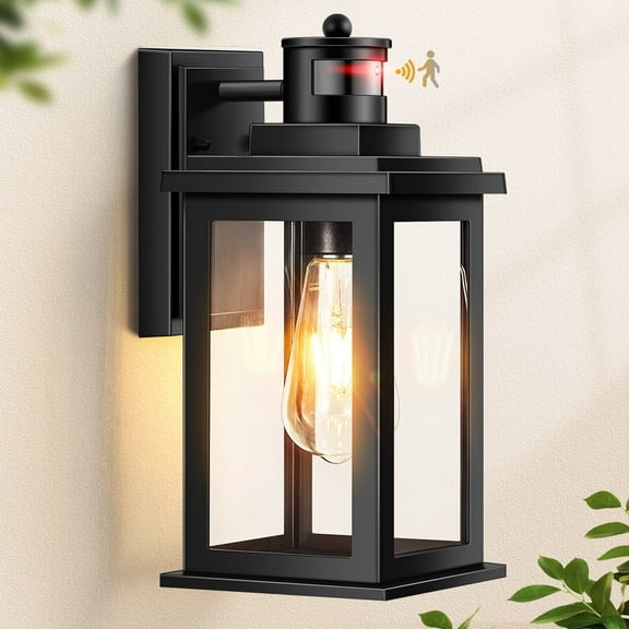 VIANIS Outdoor Light Fixture Motion Sensor, Anti-Rust Dusk to Dawn Outdoor Lights for House, Waterproof Outdoor Coach Lights for Garage, Patio, Anti-Rust, 1-Pack