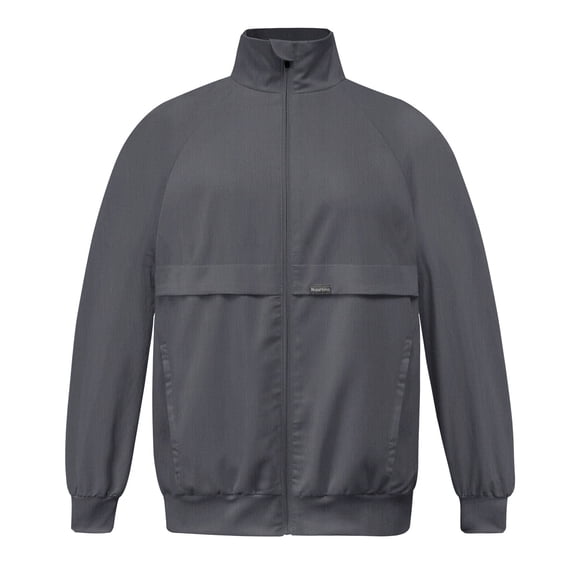 VIAOLI Scrub Jackets for Women Long Sleeve Zip Front Coat Soft Stretch Womens Scrubs Workwear Lapel Track Jacket