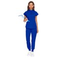 thumbnail image 1 of VIAOLI Scrubs Set for Women Nurse Uniform Jogger Set Stretch Top & Pants with Multi Pocket for Nurse Workwear, 1 of 6