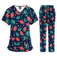 thumbnail image 1 of VIAOLI Scrubs Set for Women Nurse Uniform Jogger Set Stretch Top & Pants with Multi Pocket for Nurse Workwear, 1 of 7