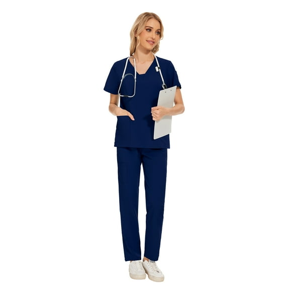 VIAOLI Scrubs for Women Set – Medical Scrubs Women Stretch Top & Pants for Nursing Scrubs,  10 colors