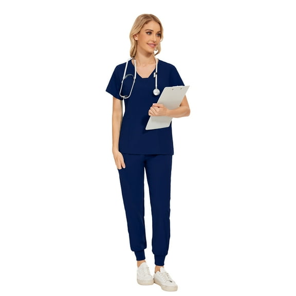 VIAOLI Scrubs for Women Set – Stretchy Scrubs top & Scrub Pants for Women Nurse Uniform, Multiple Colors, S–XXL
