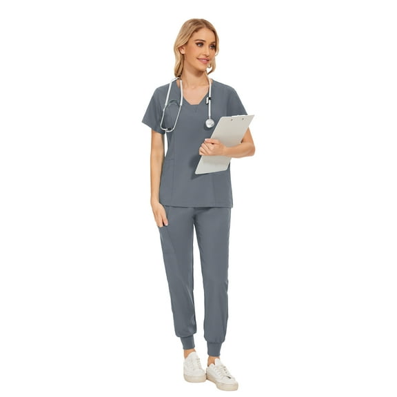 VIAOLI Scrubs for Women Set – Stretchy Scrubs top & Scrub Pants for Women Nurse Uniform, Multiple Colors, S–XXL