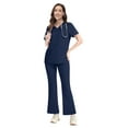 thumbnail image 1 of VIAOLI Women's Medical Scrubs Set - Quick Dry V-Neck Top with Pants, Multiple Pockets, Adjustable Drawstring, 10 colors, 1 of 6
