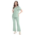 thumbnail image 1 of VIAOLI Women's Medical Scrubs Set - Quick Dry V-Neck Top with Pants, Multiple Pockets, Adjustable Drawstring, 10 colors, 1 of 6