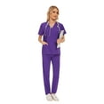 thumbnail image 1 of VIAOLI Women's Scrub Set - V-Neck Top & Elastic Waist Jogger Pants for Medical Nursing Uniform  with Multiple Pockets, S-XXL, 1 of 6