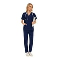thumbnail image 1 of VIAOLI Women's Scrub Set - V-Neck Top & Elastic Waist Jogger Pants for Medical Nursing Uniform  with Multiple Pockets, S-XXL, 1 of 6