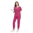 thumbnail image 1 of VIAOLI Women's Scrubs Set - Stretchy Medical Uniform with Pockets, for Nurses & Doctors, S-XXL, Multi-Color, 1 of 6