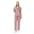 thumbnail image 1 of VIAOLI Women's Scrubs Set - Stretchy Medical Uniform with Pockets, for Nurses & Doctors, S-XXL, Multi-Color, 1 of 7