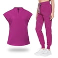 thumbnail image 1 of VIAOLI Women's Scrubs Set - V-Neck Top with 8 Pocket Jogger Pants and Comfortable Fit - Medical Uniforms for Nurse Professionals, 1 of 6