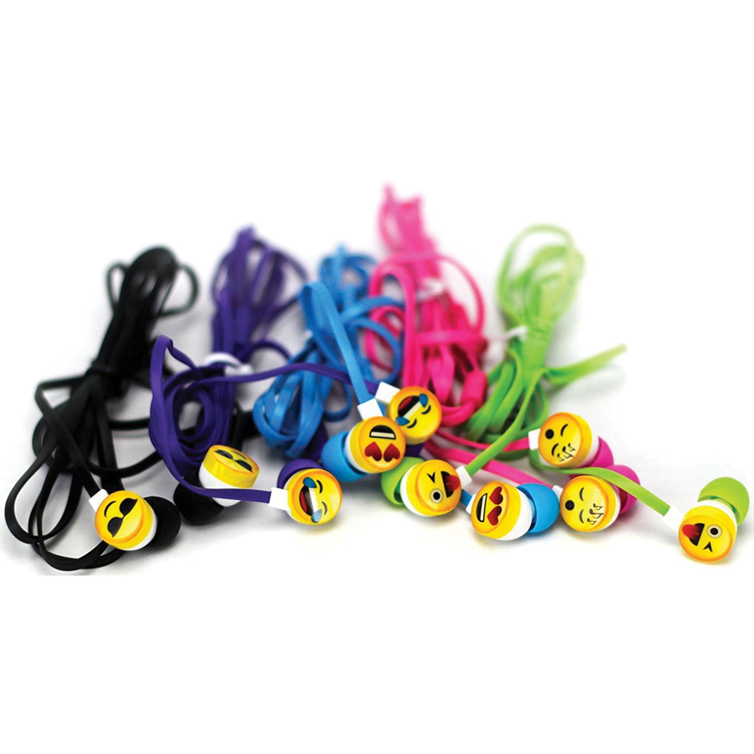 VIAS EMOJIEARBUDS Emoji Earbuds, 5 pk