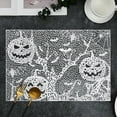 thumbnail image 1 of 3pcs Halloween+Ddecor Bedroom Decor Restaurant Decoration Hollow Halloween Pumpkin Head PVC Placemat Home Table Mat Hotel Western Restaurant Western Placemat Gifts, 1 of 6