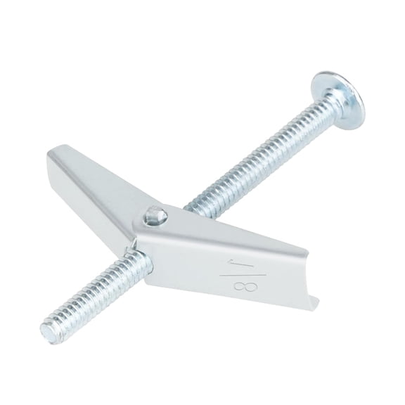 VIB 50 Pcs 1/8 Inch Heavy Duty Metal Drywall Anchors Kit Toggle Bolts and Wing Nuts Set for Hanging Lamps Heavy Items, Butterfly Anchors for Ceiling, Sheetrock, Hollow Wall