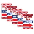 thumbnail image 1 of VIBE INK Large 18x24-inches Income Tax Return Services Directional Arrow Yard Sign with Included Metal Stake - Weatherproof (5), 1 of 5