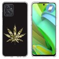 thumbnail image 1 of VIBECover Slim Case Compatible for Motorola Moto G Stylus 5G 2023, TOTAL Guard FLEX Tpu Cover, Glass Screen Protector Incl, Weed Camo, 1 of 7