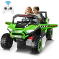 thumbnail image 1 of VIBESPARK 24V 2 Seater Ride on Toys UTV with Remote Control, Electric Ride on Cars for Kids, Power Car Wheels, Colorful LED Lights, Bluetooth, Storage Space, Green, 1 of 9