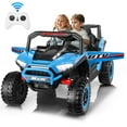 thumbnail image 1 of VIBESPARK 24V 2 Seater Ride on Car with Remote Control, Powered Ride on UTV Toys for Boys, Girls, Ages 3-8, Electric Car w/ Colorful LED Lights, Bluetooth, MP3, USB, 5MPH, Sky Blue, 1 of 9