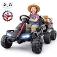 thumbnail image 1 of VIBESPARK 24V Ride on Tractor with Remote Control, 3 in 1 Ride on Car, Ride on Toy for Kids with Trailer, 6 Wheel Kids Electric Car w/ Bluetooth, MP3, Music, Black, 1 of 10