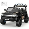 thumbnail image 1 of VIBESPARK 24 Volt Ride on Toys, 2-Seater Ride on Cars with Remote Control, 2WD/4WD Switchable Electric Car for Kids w/ Bluetooth, 800W Power Car Wheels, Music, MP3, Suspension, Black, 1 of 9
