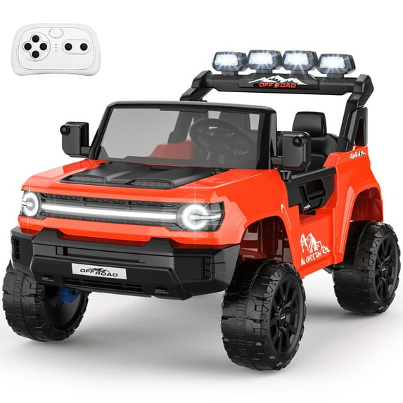 VIBESPARK 24 Volt Ride on Toys, 2-Seater Ride on Cars with Remote Control, 2WD/4WD Switchable Electric Car for Kids w/ Bluetooth, 800W Power Car Wheels, Music, MP3, Suspension, Red