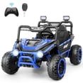 thumbnail image 1 of VIBESPARK 24V 2-Seater XL Ride on Toys with Remote Control for Toddlers, 7AH Battery Powered Ride on Electric Car for Kids w/ Metal Frame, Bluetooth, Bright LED Lights, MP3, Spring Suspension, Blue, 1 of 8