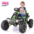 thumbnail image 1 of Funcid 36V Ride on Car for Kids, 4 Wheeler Electric Car with 600W Motors, Ride on Toy for Big Kids, Electric ATV with Spring Suspension, Bluetooth, Music, LED Lights, Green, 1 of 7