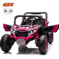 thumbnail image 1 of Funcid 24V Ride on Car for Kids, 2WD/4WD Switchable Ride on Car with Remote Control, 2 Seater Ride on Toys, UTV, Bluetooth, Music, LED Lights, Storage Space, 1 of 9