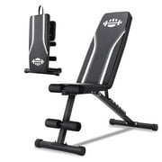 VIBESPARK 660LBS Foldable Weight Bench for Home Gym, Workout Bench Press with Fast 8 Adjustable Backrests, Incline/Flat/Decline Olympic Bench for Full Body Strength Training